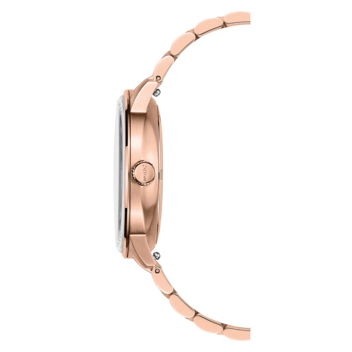 Montre Mido Commander Datoday Cadran Vert Bracelet Acier inoxydable PVD Rose – Image 3