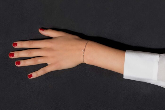 Bracelet La Brune & La Blonde Jonc 360° Or Blanc Diamant 0.2ct – Image 2