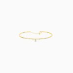 Bracelet La Brune & La Blonde Jonc 360° Or Jaune Diamant 0.07ct