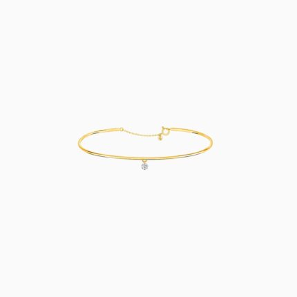 Bracelet La Brune & La Blonde Jonc 360° Or Jaune Diamant 0.07ct