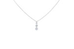 Collier La Brune & La Blonde 360° Trio Diamants 0.40 carat or blanc