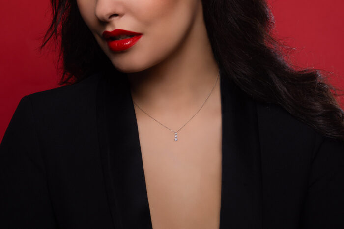 Collier La Brune & La Blonde 360° Trio Diamants 0.40 carat or blanc – Image 3