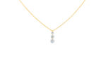 Collier La Brune & La Blonde 360° Trio Diamants 0.40 carat or jaune