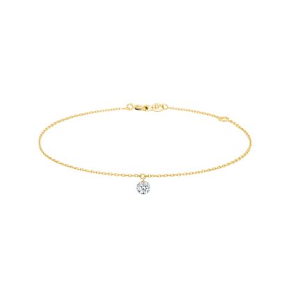 Bracelet La Brune & La Blonde 360° Diamant Or Jaune 0.07ct