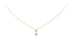 Collier La Brune & La Blonde 360° Duo 2 Diamants 0.20 carat or jaune