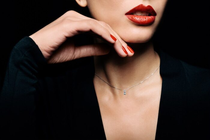 Collier La Brune & La Blonde 360° Duo 2 Diamants 0.20 carat or blanc – Image 2