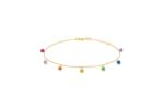 Bracelet La Brune & La Blonde Confetti Rainbow or jaune