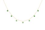 Collier La Brune et La Blonde Confetti Vert en or jaune et tsavorites 0,90ct
