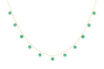 Collier La Brune & La Blonde Polka 11 Onyx Vert Or Jaune