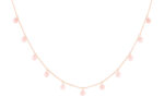 Collier La Brune & La Blonde Polka 11 Opale Rose Or Rose