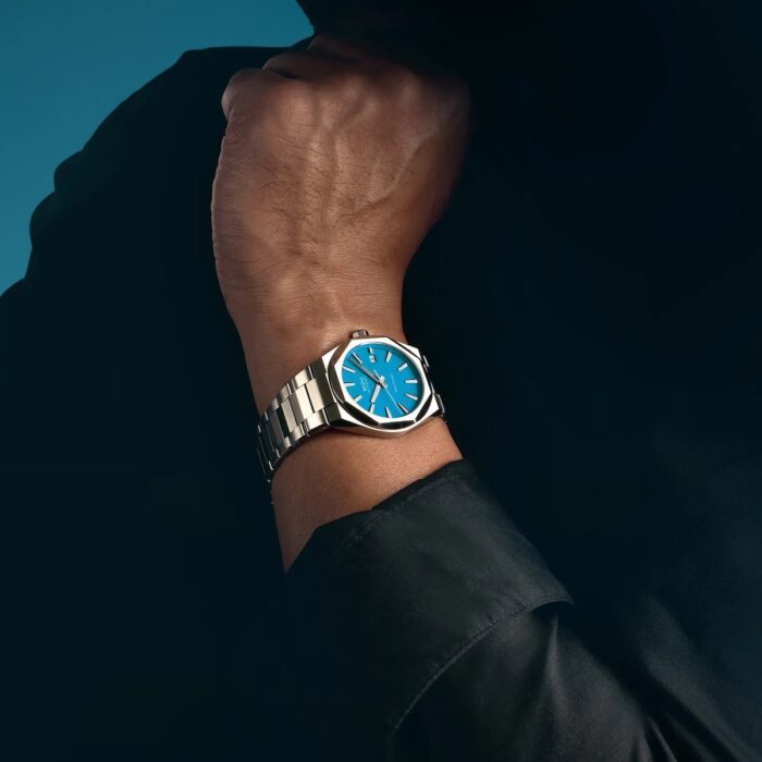 Montre Mido Multifort Multifort 8 One Crown Cadran Bleu Bracelet Acier – Image 4