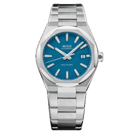 Montre Mido Multifort Multifort 8 One Crown Cadran Bleu Bracelet Acier