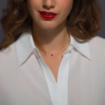 Collier La Brune & La Blonde Confetti Solitaire Rubis 0,50 ct Or Rose – Image 2