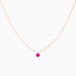 Collier La Brune & La Blonde Confetti Solitaire Rubis 0,30 ct