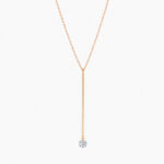 Collier La Brune & La Blonde Majorette Sautoir Diamant 0,30 ct Or Rose