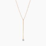 Collier La Brune & La Blonde Majorette Sautoir Diamant 0,20 ct Or Rose