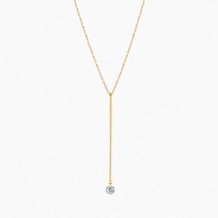 Collier La Brune & La Blonde Majorette Sautoir Diamant 0,20 ct Or Rose – Image 3