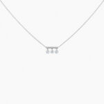 Collier La Brune & La Blonde Pampilles 3 Diamants Or Jaune – Image 3