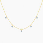 Collier La Brune & La Blonde 360° 5 Diamants Or Jaune