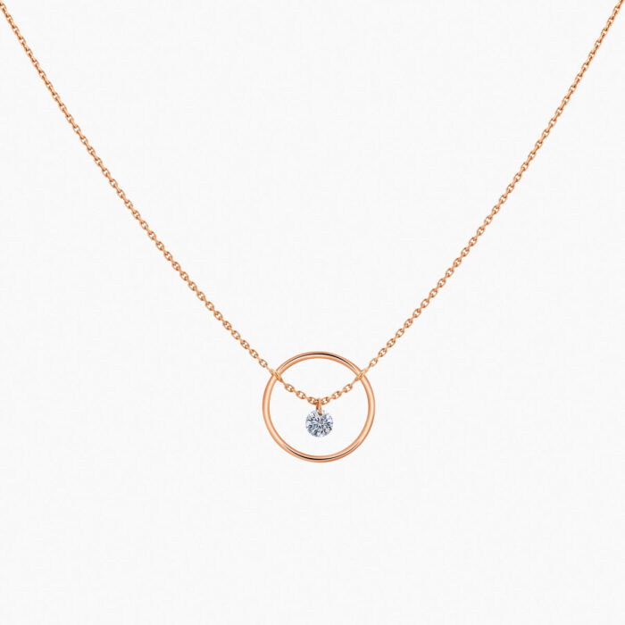 Collier La Brune & La Blonde Excentrique Diamant 0,22 ct Or Jaune – Image 2