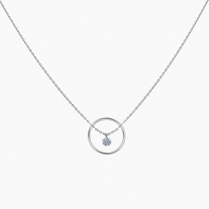 Collier La Brune & La Blonde Excentrique Diamant 0,22 ct Or Jaune – Image 4