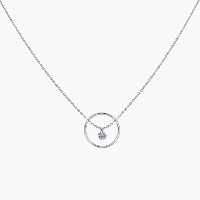 Collier La Brune & La Blonde Excentrique Diamant 0,12 ct Or Jaune – Image 2