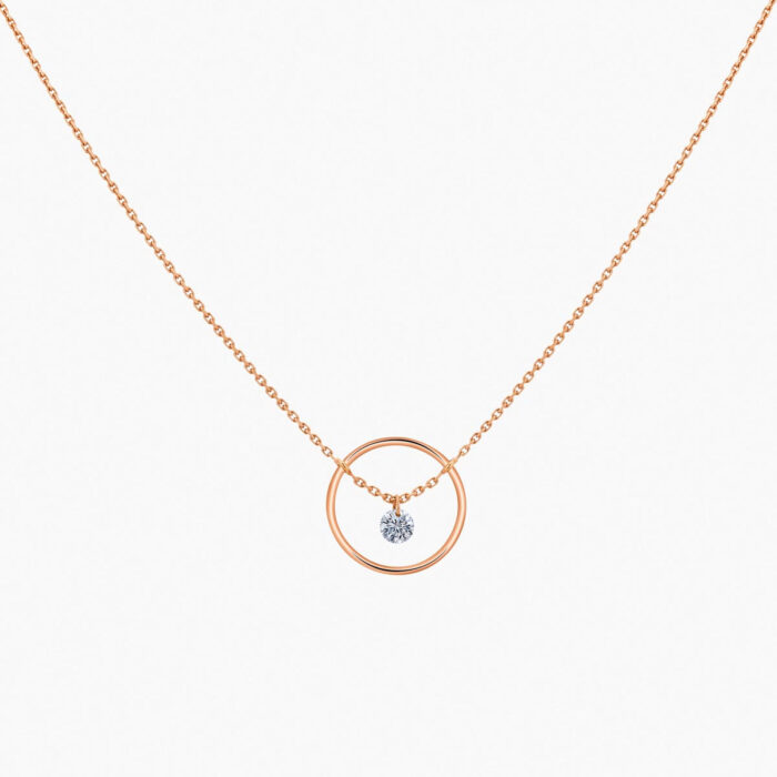 Collier La Brune & La Blonde Excentrique Diamant 0,12 ct Or Jaune – Image 4