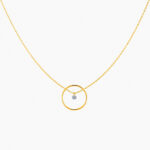 Collier La Brune & La Blonde Excentrique Diamant 0,07 ct Or Jaune
