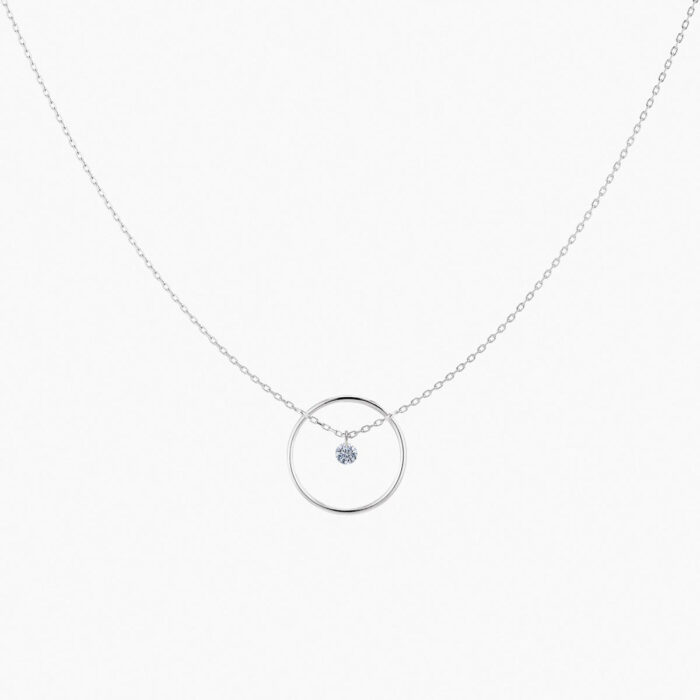 Collier La Brune & La Blonde Excentrique Diamant 0,07 ct Or Jaune – Image 3