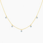 Collier La Brune & La Blonde 360° 5 Diamants Or Jaune