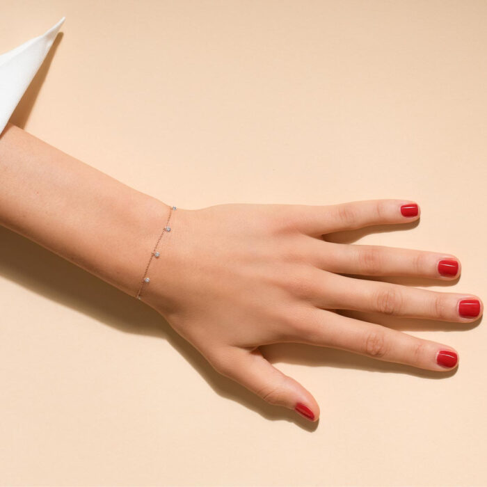 Bracelet La Brune & La Blonde 360° 5 Diamants Or Jaune – Image 3