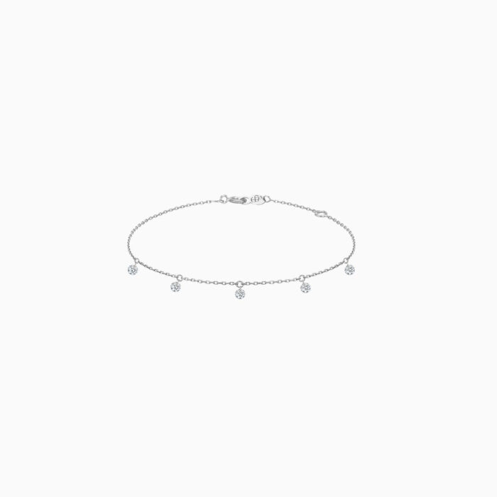 Bracelet La Brune & La Blonde 360° 5 Diamants Or Jaune – Image 4