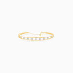 Bracelet Double Jonc La Brune & La Blonde Hula Hoop 11 Diamants Or Jaune