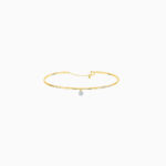 Bracelet Jonc La Brune & La Blonde 360° Diamant 0,20 ct Or Jaune
