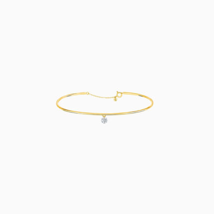 Bracelet Jonc La Brune & La Blonde 360° Diamant 0,20 ct Or Jaune