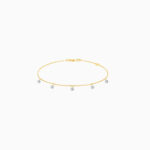 Bracelet La Brune & La Blonde 360° 5 Diamants Or Jaune