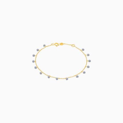 Bracelet La Brune & La Blonde 360° 15 Diamants Or Jaune