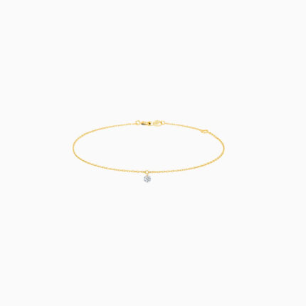 Bracelet La Brune & La Blonde 360° Diamant 0,10 ct Or Jaune