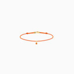 Bracelet Cordon La Brune & La Blonde BB Saphir Orange 0,15 ct