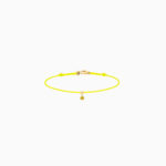 Bracelet Cordon La Brune & La Blonde BB Saphir Jaune 0,15 ct