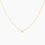 Collier La Brune & La Blonde Confetti Solitaire Saphir Jaune 0,15 ct