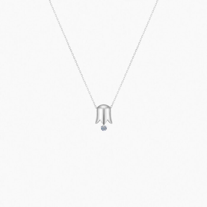 Collier La Brune & La Blonde Lily Diamant 0,07 ct Or Rose – Image 3