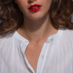 Collier La Brune & La Blonde Confetti Solitaire Saphir Rose C?ur 0,50 ct – Image 2