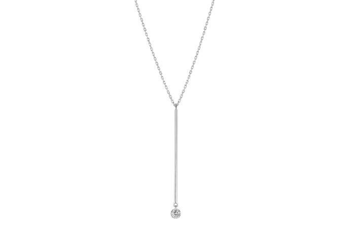 Sautoir La Brune & La Blonde MAJORETTE Or Blanc 0,20 carat – Image 2