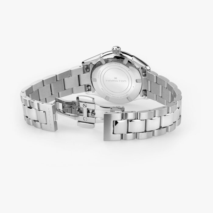 Montre Hamilton Jazzmaster Quartz 32 mm Cadran Rose Bracelet Acier – Image 4