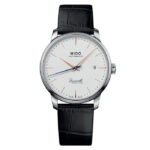 Montre Mido Baroncelli Heritage 39mm Cadran Blanc Bracelet Cuir Noir