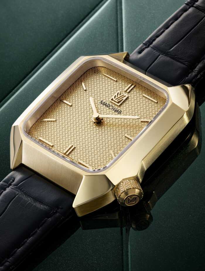 Montre March La.B AM2 Xs 32mm Mécanique Manuel Cadran Laqué Golden Hour – Image 3