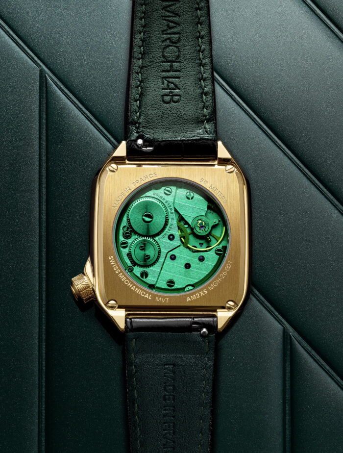 Montre March La.B AM2 Xs 32mm Mécanique Manuel Cadran Laqué Golden Hour – Image 4