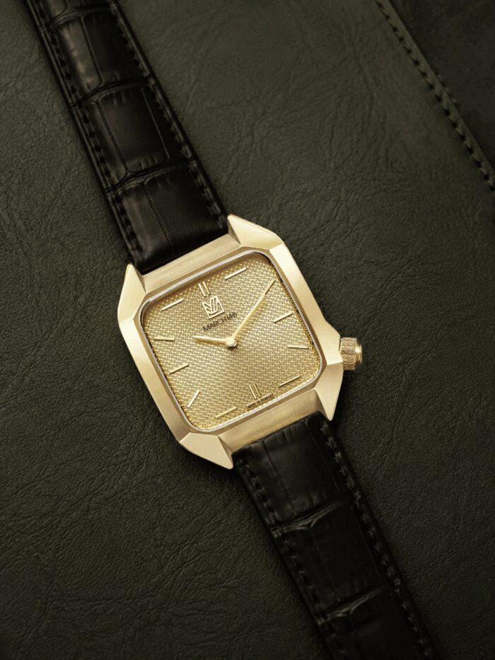 Montre March La.B AM2 Xs 32mm Mécanique Manuel Cadran Laqué Golden Hour – Image 6