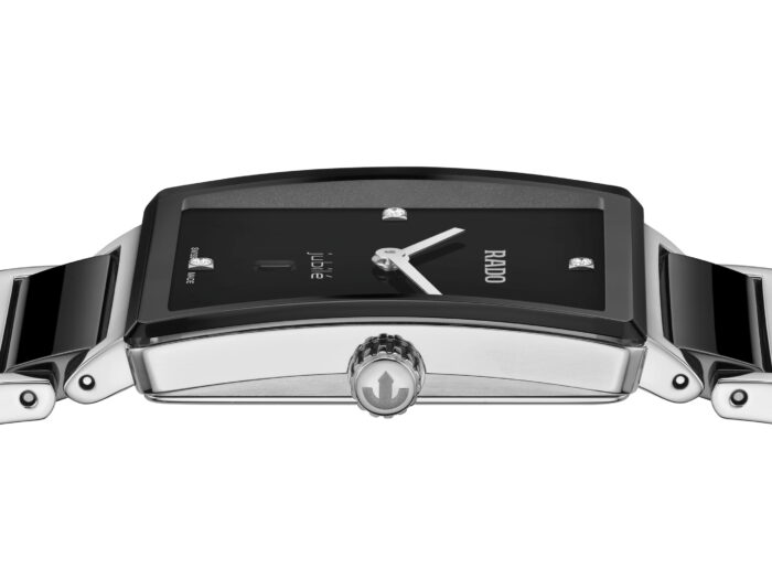 Montre Rado Integral Diamonds 28mm Quartz Cadran Noir Laqué – Image 3